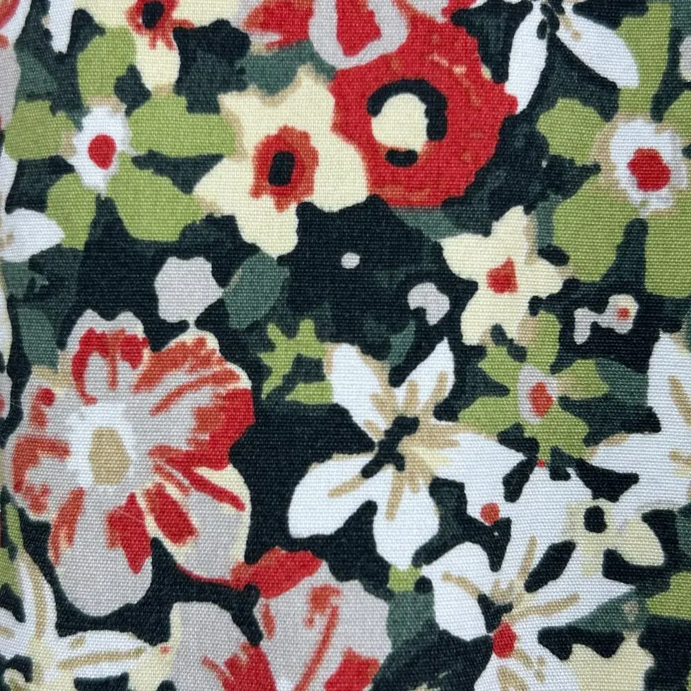 J.CREW Shirt Mens S Slim Stretch Secret Wash Floral Organic Cotton Green